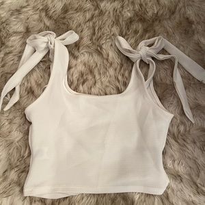 White Crop Top